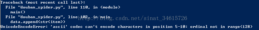 Python 解决UnicodeEncodeError: 'ascii' codec can't encode characters in position问题