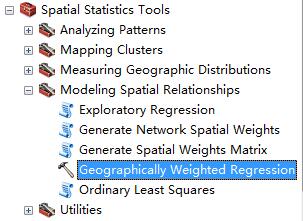 地理加权回归模型_arcgis栅格数据归一化0到1