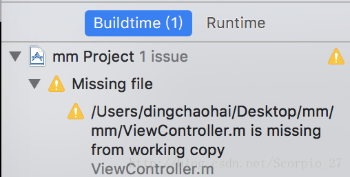 Xcode8 如何解决missing File 报 Xxx Is Missing From Working Copy 警告的的问题 Andrew Life Csdn博客
