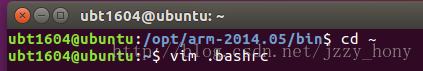 编辑 .bashrc 文件