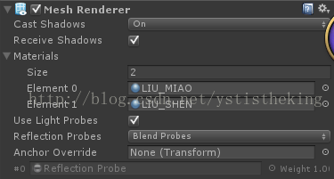 Unity MeshRender更换材质球方法第1张