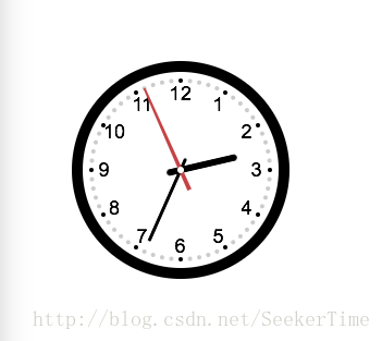 通过Canvas实现的时钟，在浏览器上能正常运行时间，可根据浏览器窗口进行缩放。