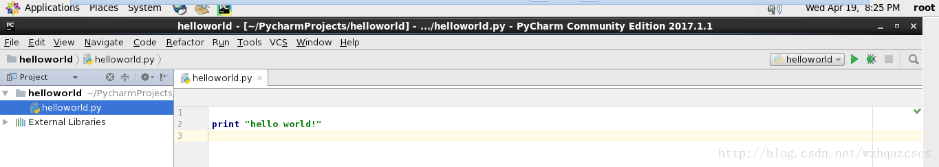 
			
				pycharm编写一个python helloworld			