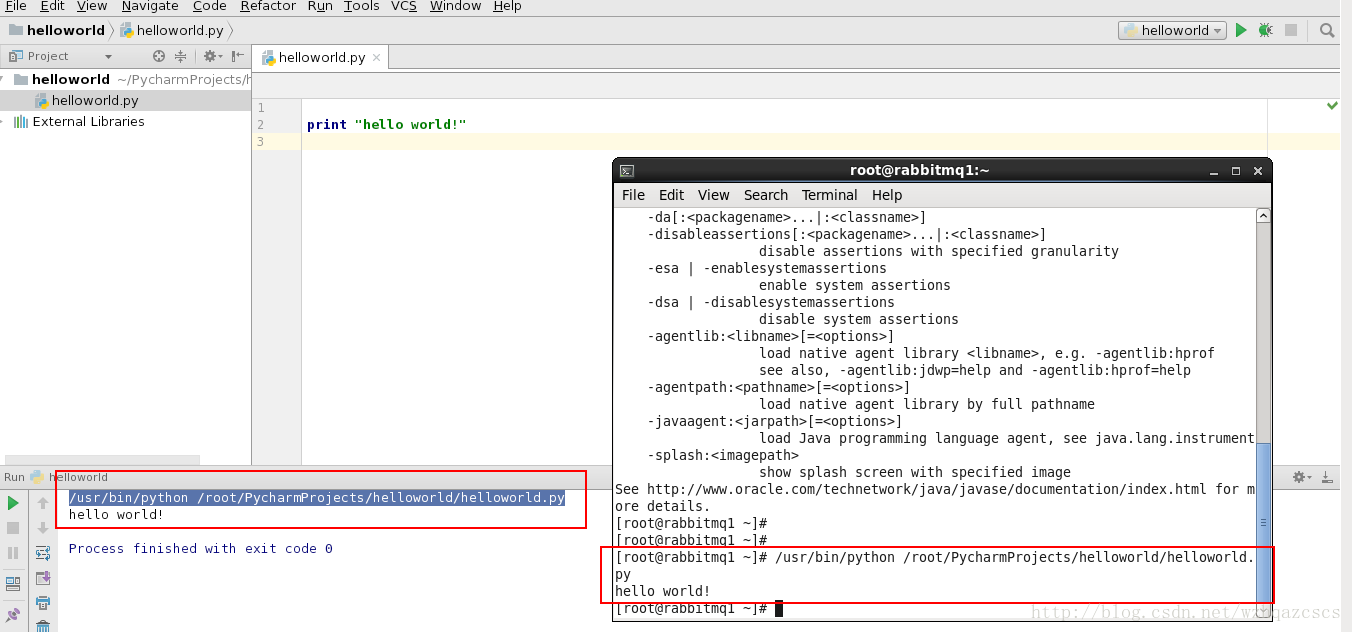 pycharm编写一个python helloworld