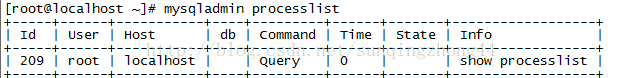 mysql优化——show processlist命令详解