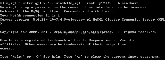 dos环境下操作mysql