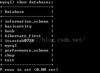dos环境下操作mysql