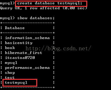 dos环境下操作mysql