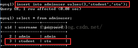 dos环境下操作mysql