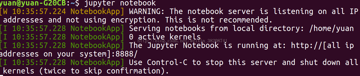 jupyter网站的使用以及常见linux下的简单的命令