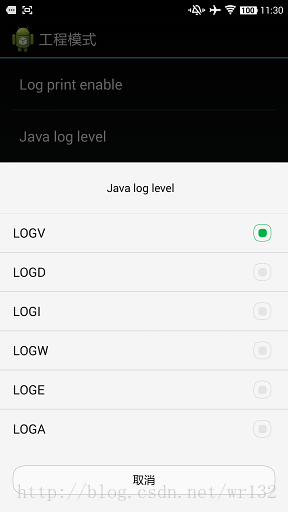 Javaloglevel