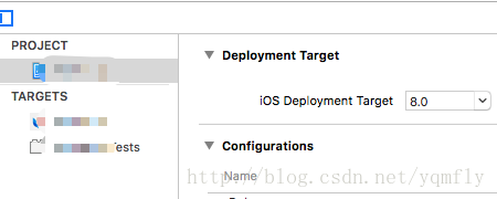 修改Deployment Target