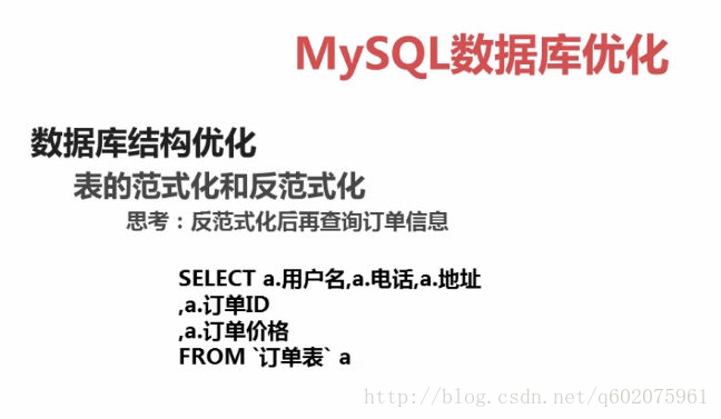 MySql数据库优化可以从哪几个方面进行？