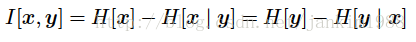 互信息和条件熵的关系