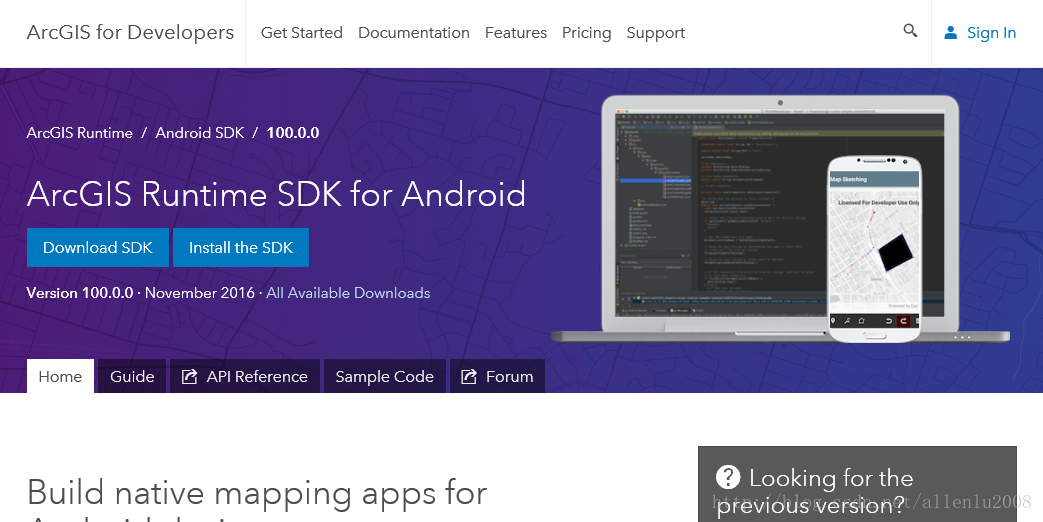 ArcGIS Runtime SDK for Android（Version 100.0.0） 