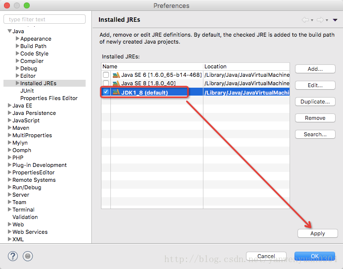Mac Eclipse中JDK找不到—Mac Eclipse中JDK配置