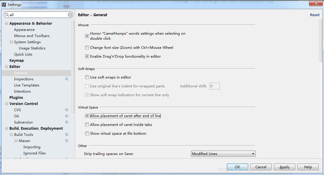 Intellij idea 如何让光标不随意定位