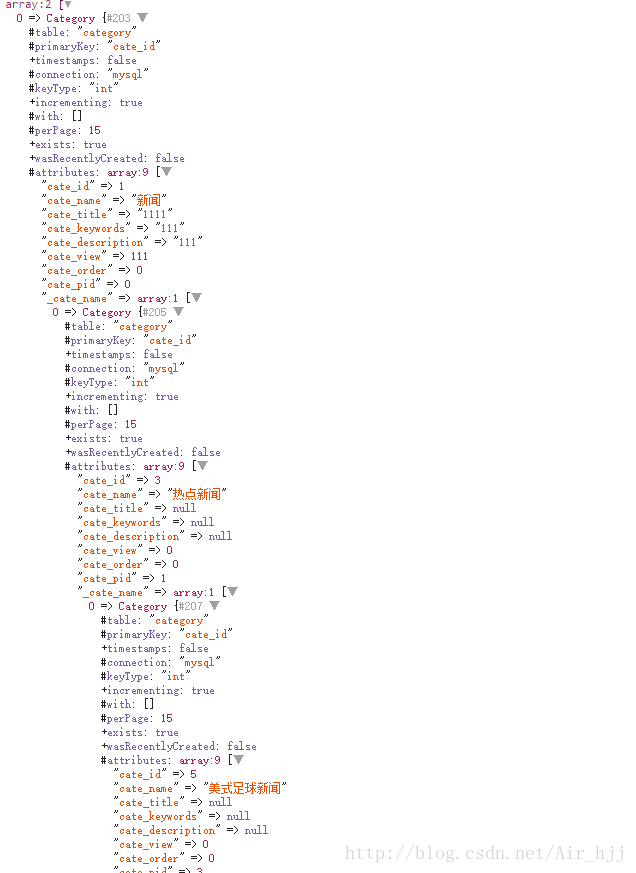 PHP递归实现无限极分类