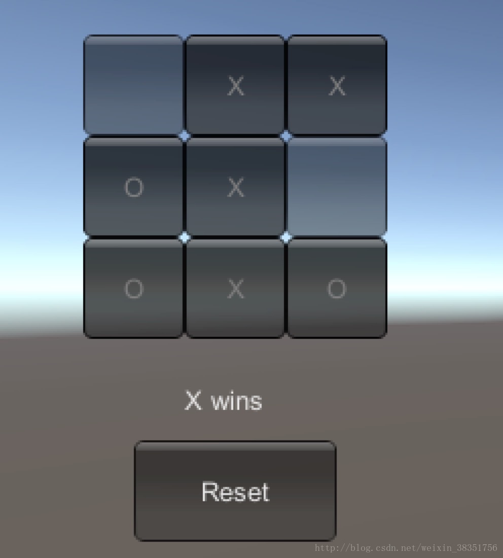 一个简单的井字棋游戏