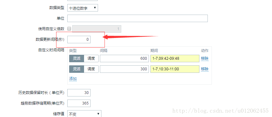 zabbix触发器和监控项设置监控时间范围