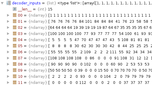 decoder input