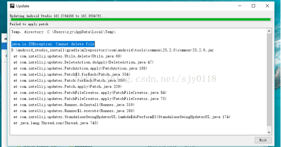 解決 android studio更新失败的一种情况