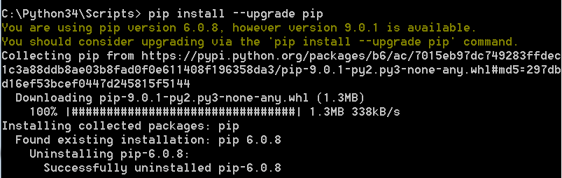 python3.4的pygame安装