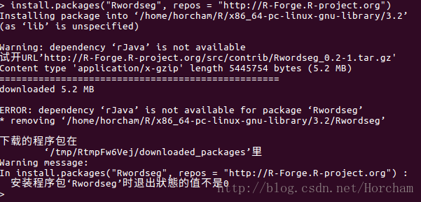 ubuntu16.04 下 安装rjava、Rwordseg、wordcloud安装_安装程序包‘c:/users/jin/downloads ...