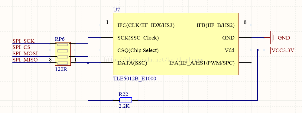 英飞凌磁传感器 TLE5012b STM32F103 SPI 程序说明