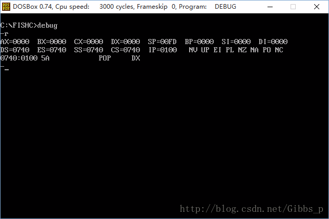 debug in dosbox