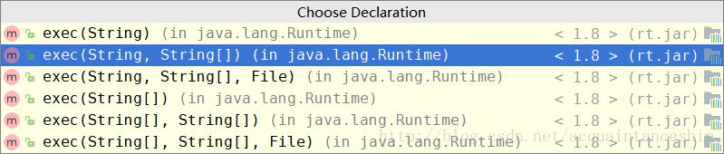 runtime .exec()