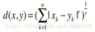 闵可夫斯基计算公式