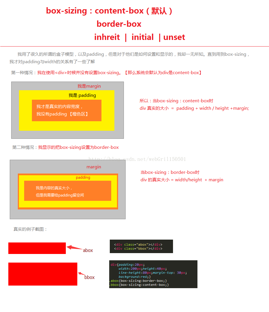 box-sizing 详解