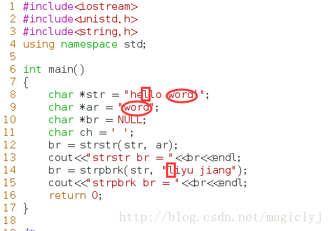 
			
				字符串操作函数之strstr和strpbrk			
