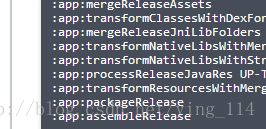 一直运行在assembleRelease处