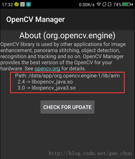 OpenCV Manager
