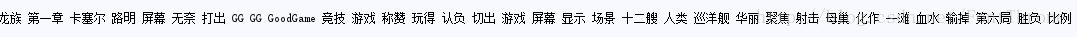 龍族中文分詞去除中文停用詞後的效果