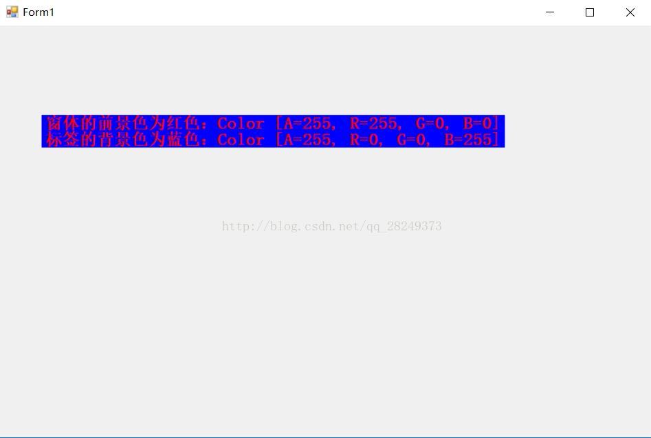 C#学习笔记：控件BackColor属性与ForeColor的使用方法