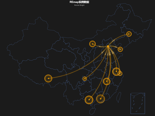 用R语言绘制动态地图，代码奉上!（REmap包详解）