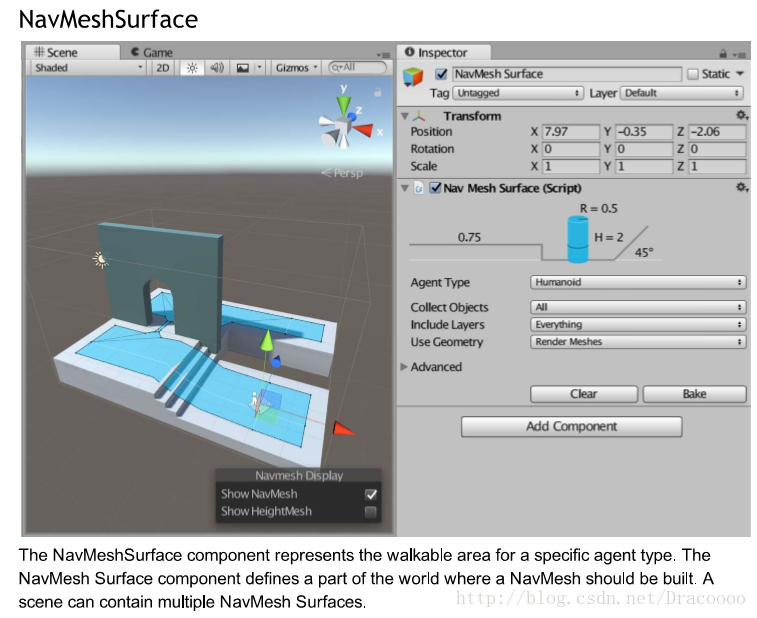 NavMesh Surface组件