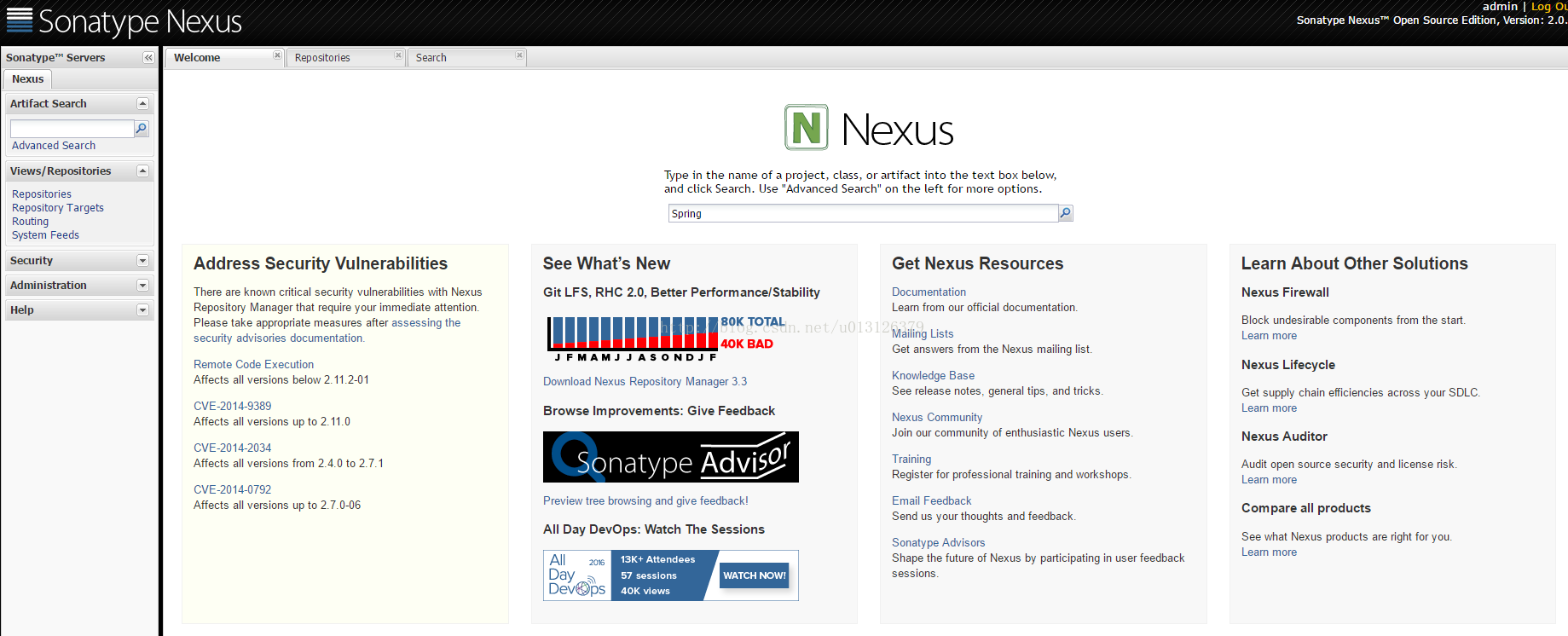 Nexus的安装和配置