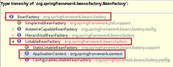 ApplicationContext间接继承自BeanFactory