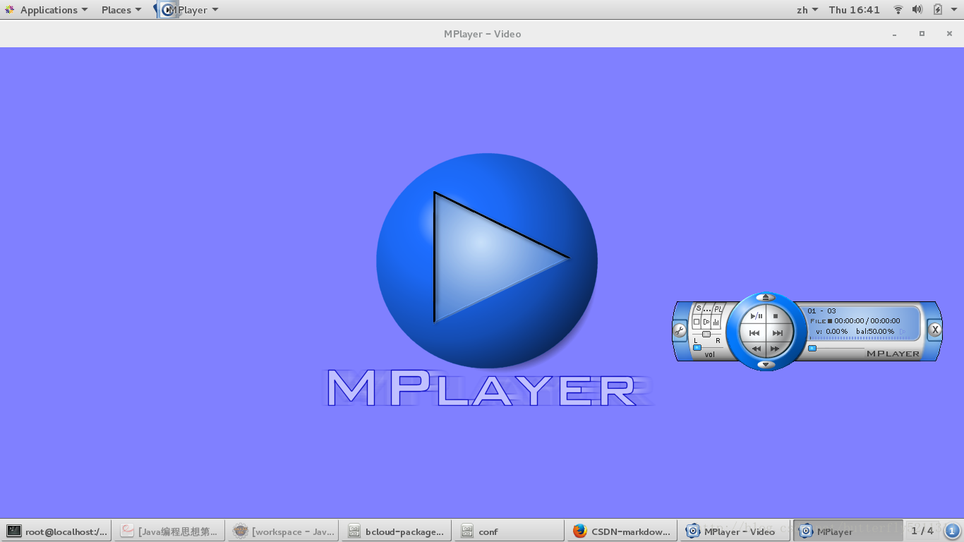 mplayer运行截图