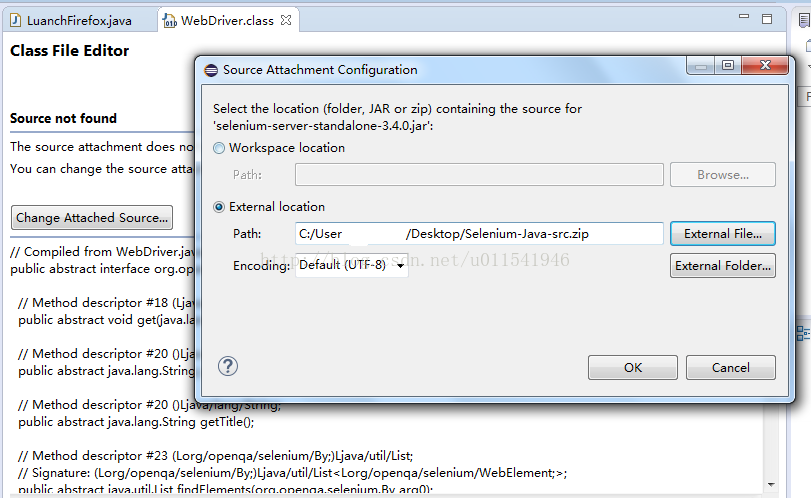 Java+Selenium3方法篇0-如何在Eclipse上查看Selenium源码