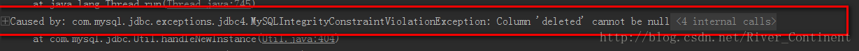 【报错】MySQLIntegrityConstraintViolationException:Column cannot be null