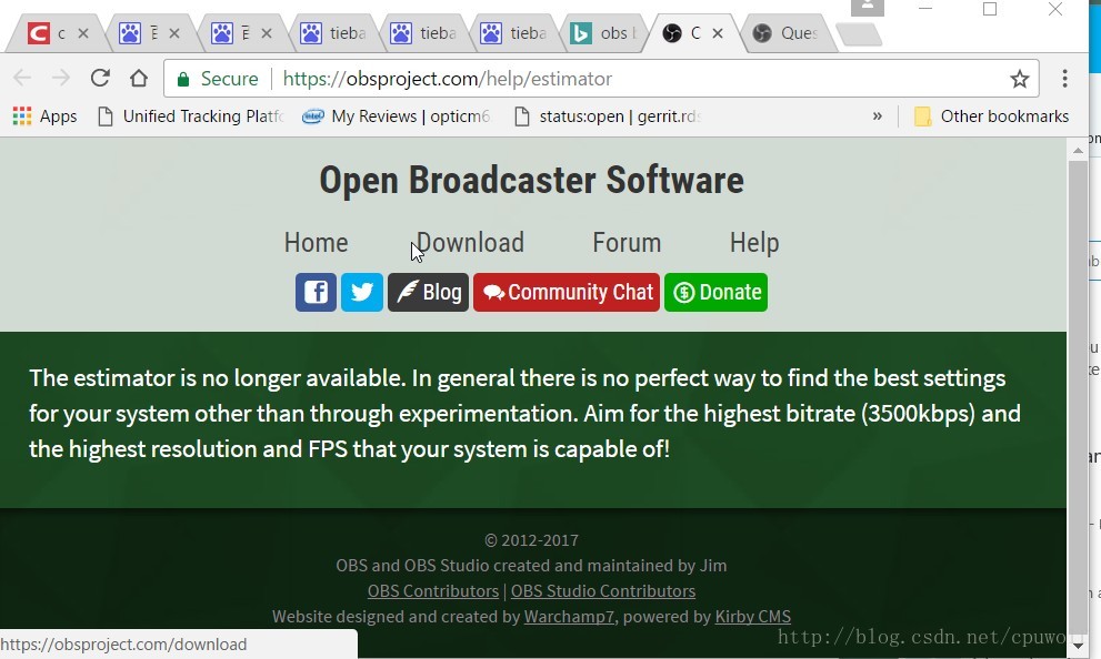 OBS zbmate.com bitrate