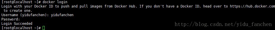 登录Docker Hub服务器