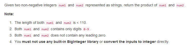 LeetCode43——Multiply Strings（两个字符串表示的整数相乘）？？？