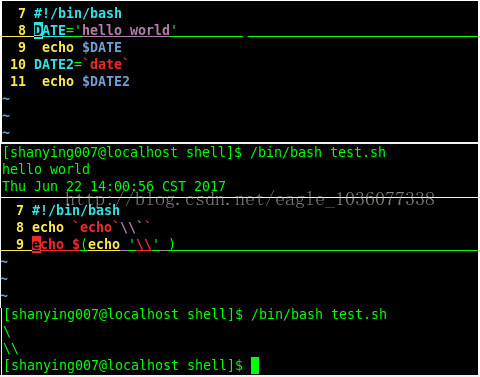 Shell 脚本中的命令带换 Eagle 007wh的博客 Csdn博客