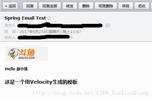 使用Velocity模板生成Email